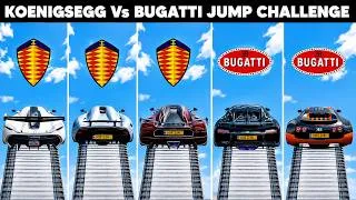 Thumbnail: Which Koenigsegg Vs Bugatti Can Jump Over Airplanes?😱😱😱