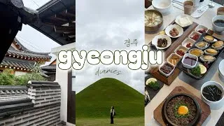 Thumbnail: gyeongju vlog 🇰🇷 hanok stay, royal tombs, food spots, 1-day itinerary 🍂