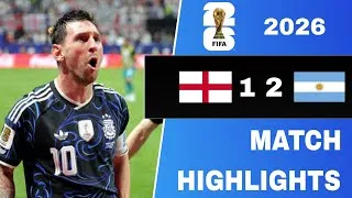 Thumbnail: England 1-2 Argentina | FIFA World Cup 2026 Semi-Final | Extended Highlights & All Goals