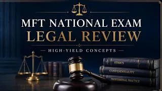 Thumbnail: MFT National Exam Legal Review-High Yield Concepts