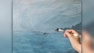 Thumbnail: Acrylic Painting | "Boating on the lake" Painting Process