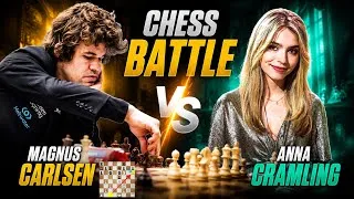 Thumbnail: Magnus Carlsen playing Aggressive with Anna Cramling 