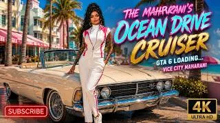 Thumbnail: The Maharani’s Ocean Drive Cruiser 👑🌴 | GTA 6 Loading... | Vice City Maharani | Lo‑Fi