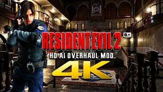 Thumbnail: RESIDENT EVIL 2 | HD AI OVERHAUL 1.1 | LEON B NIGHTMARE | Full Gameplay No Commentary | 4K 60fps