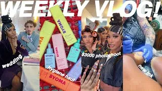 Thumbnail: WEEKLY VLOG! COME HYGIENE SHOPPING WITH ME + $3000 PHOTOSHOOT BTS + WEDDING GRWM + NEW TATTOO