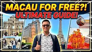 Thumbnail: Macau Budget Travel Guide 2026: The "FREEBIES" Itinerary! (Free Buses, Free Food, Free Cable Cars!)