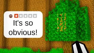 Thumbnail: I Tested Your "TERRIBLE" Secret Base Ideas!