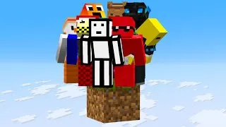 Thumbnail: I Put 10 YouTubers on One Block, here's what happened...