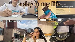 Thumbnail: A Day in My Life as a College Student in INDIA 🇮🇳 | Studying, College & Learning Python