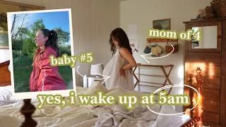 Thumbnail: i wake up at 5am to do this // 5am Morning Rt. PREGNANT With Baby #5