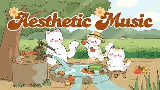 Thumbnail: Aesthetic Music🍅🌱 Lofi Kitty 🌟2 Hr Cafe Song 🍬 Stream cafe☕ cute & relaxing 🎶Make Your Day Better
