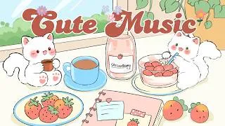 Thumbnail: Cute Music🍓🥛2 Hour Cafe Song 🌞 Stream cafe 🧺cute & relaxing music 📻 Make Your Day Better