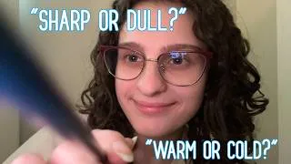 Thumbnail: ASMR Facial Sensory Test (Camera Touching/Tapping) | "sharp or dull?", lofi