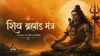 Thumbnail: Awaken the Shiva Within 🔱 | Shiv Brahmand Mantra | Lofi Deep Meditation