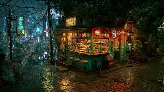 Thumbnail: Lofi Zen – Night Rain at the Corner Bakery in Shionara | Relaxing Lo-fi Mix for Study, Sleep | 4K