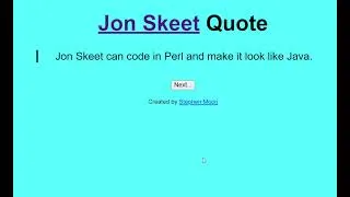 Thumbnail: Jon Skeet Quote Generator Demo