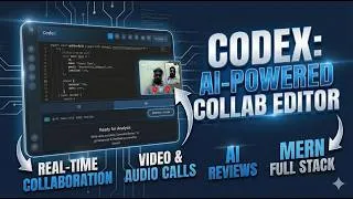 Thumbnail: Full Stack MERN Project — Real-Time Code Editor with Socket.io, WebRTC & Google Gemini AI