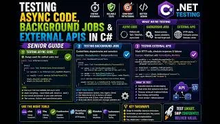 Thumbnail: Testing Async Code, Background Jobs & External APIs in C# (Senior Guide)