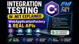 Thumbnail: Integration Testing in .NET Explained | WebApplicationFactory & Real APIs