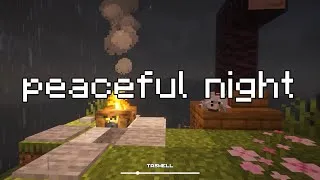 Thumbnail: tomorrow will be kinder to you... (minecraft music, heavy rain)