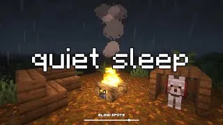 Thumbnail: finally, a place to rest... (minecraft music, heavy rain)