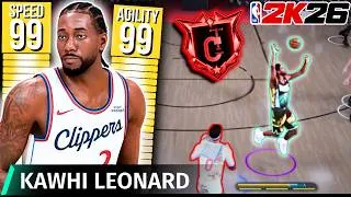 Thumbnail: 99 SPEED + AGILITY KAWHI BUILD is INSANE! Best Kawhi Leonard Build in NBA 2K26
