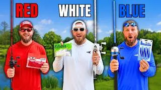 Thumbnail: RED vs WHITE vs BLUE Fishing Challenge!