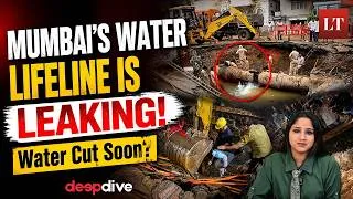 Thumbnail: Mumbai’s Water Lifeline Is Leaking : Could a Massive Pipeline Leak Trigger Water Cuts?| Lokmat Times