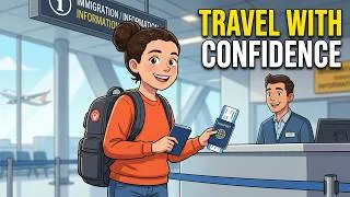 Thumbnail: Airport Travel Phrases | Begginer English for Travelers