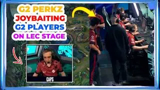 Thumbnail: G2 Perkz JOYBAITING G2 Players on LEC Stage 👀 [G2 vs NAVI]