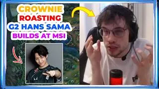 Thumbnail: Crownie ROASTING G2 Hans Sama for His BUILDS at MSI 2026 👀