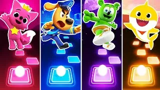 Thumbnail: Oddbods Newt 🆚 Cocomelon 🆚 Baby Shark 🆚 Pikachu. 🎶 Who Will Win ? 🔥