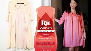 Thumbnail: Rit DyeMore Synthetic Fabric Dye - Vintage Clothing Repair DIY - How to Hide a Stain
