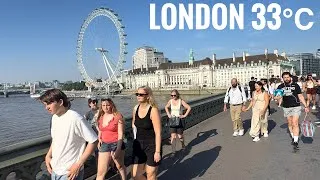 Thumbnail: How London Looks During a 33°C Heatwave ☀️ | Central London Summer Walk 2026 [4K HDR]