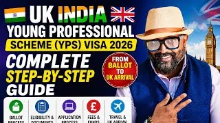 Thumbnail: Indian Young Professional Scheme Visa 2026 | Complete Guide from Ballot to UK Landing