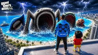 Thumbnail: Franklin and Shinchan Hunting EVERY SEA MONSTER in GTA 5!