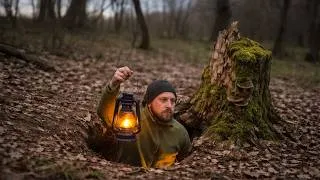 Thumbnail: Building an Incredible Hidden Underground Shelter That Nobody Can Find. Bushcraft, Dugout