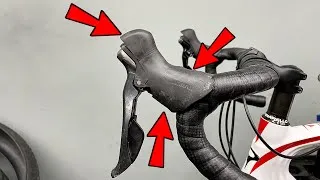 Thumbnail: Easy replacement of  road shifters covers -  levers hood in your road bike !