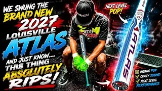Thumbnail: We Swung the NEW 2027 Louisville Atlas… THIS BAT ABSOLUTELY RIPS! 😳🔥⚾ #BBCOR