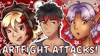 Thumbnail: ArtFight has Begun! 💥 Revenging Every Attack! (12 Drawings!!) | OC Speedpaints