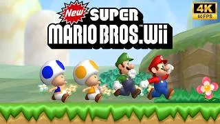 Thumbnail: New Super Mario Bros. Wii - Full Game Longplay (4K 60 FPS)