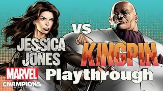 Thumbnail: JESSICA JONES vs KINGPIN Marvel Champions Expert Playthrough