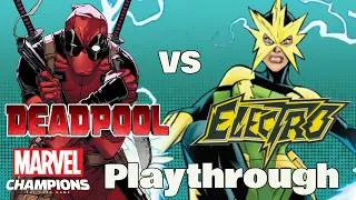 Thumbnail: DEADPOOL vs ELECTRO (STOP THE PRESSES) Marvel Champions Expert Playthrough
