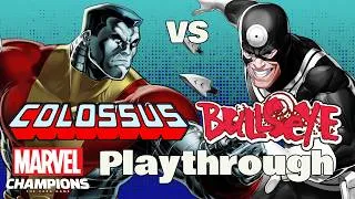 Thumbnail: COLOSSUS vs BULLSEYE (ART MUSEUM HEIST) Marvel Champions Expert Playthrough