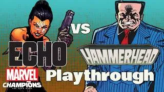 Thumbnail: ECHO vs HAMMERHEAD (RAFT BREAKOUT) Marvel Champions Expert Playthrough