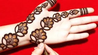 Thumbnail: New simple arabic fronthand mehndi design | Easy mehndi design | mehndi designs | mehndi