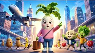 Thumbnail: मूली का पहला अमेरिका एडवेंचर | Vegetable Cartoon Story