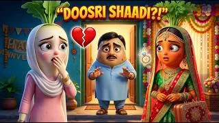 Thumbnail: Aloo Ne Mooli Ke Hote Kar Li Doosri Shaadi 😱 Gajar Bani Sautan | Emotional Vegetable Story