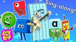 Thumbnail: Counting and Reading Fun Tunes for Kids! | Learning Cartoons and Video for Kids | Loop de Boop