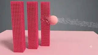 Thumbnail: Blender Bullet Physics: Mass Collapse Simulation (HD)